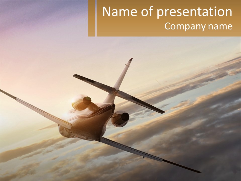 Speed Air Airplane PowerPoint Template