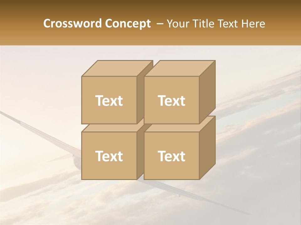 Speed Air Airplane PowerPoint Template