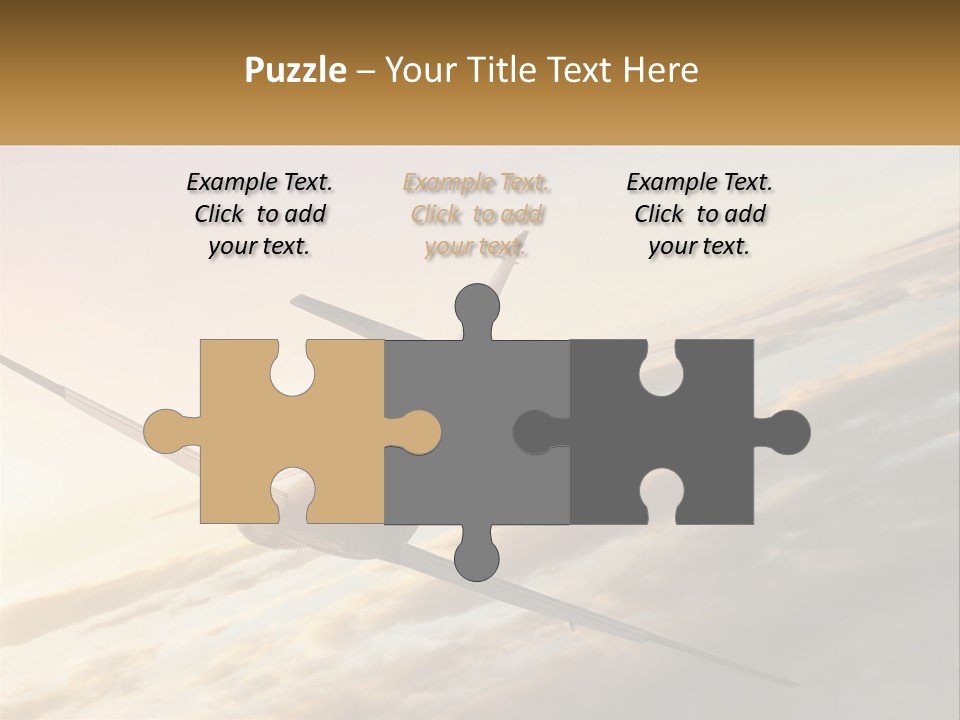 Speed Air Airplane PowerPoint Template