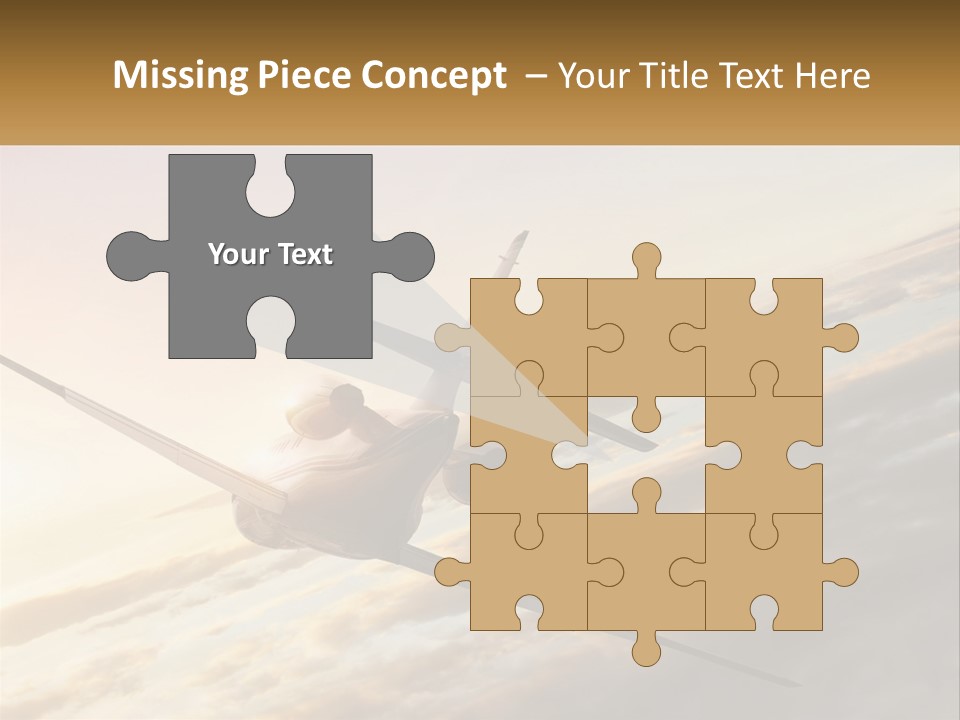 Speed Air Airplane PowerPoint Template