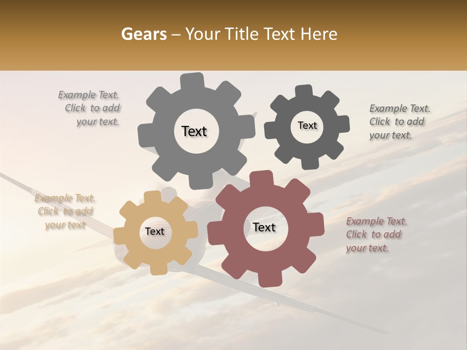 Speed Air Airplane PowerPoint Template