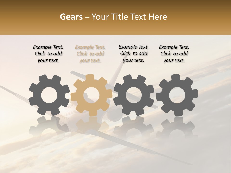 Speed Air Airplane PowerPoint Template