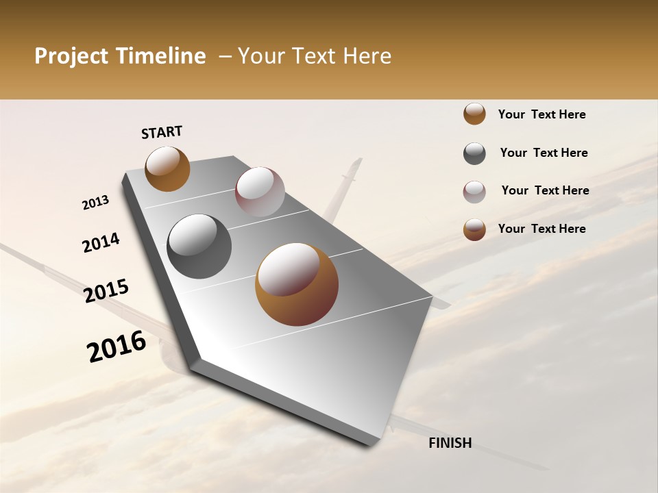 Speed Air Airplane PowerPoint Template
