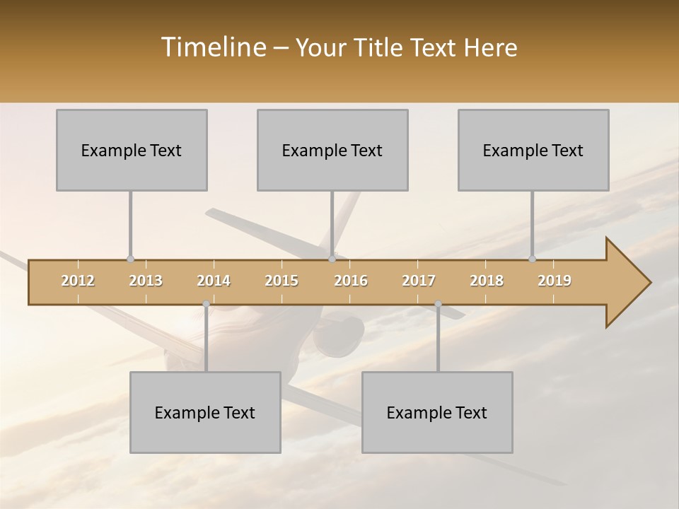 Speed Air Airplane PowerPoint Template
