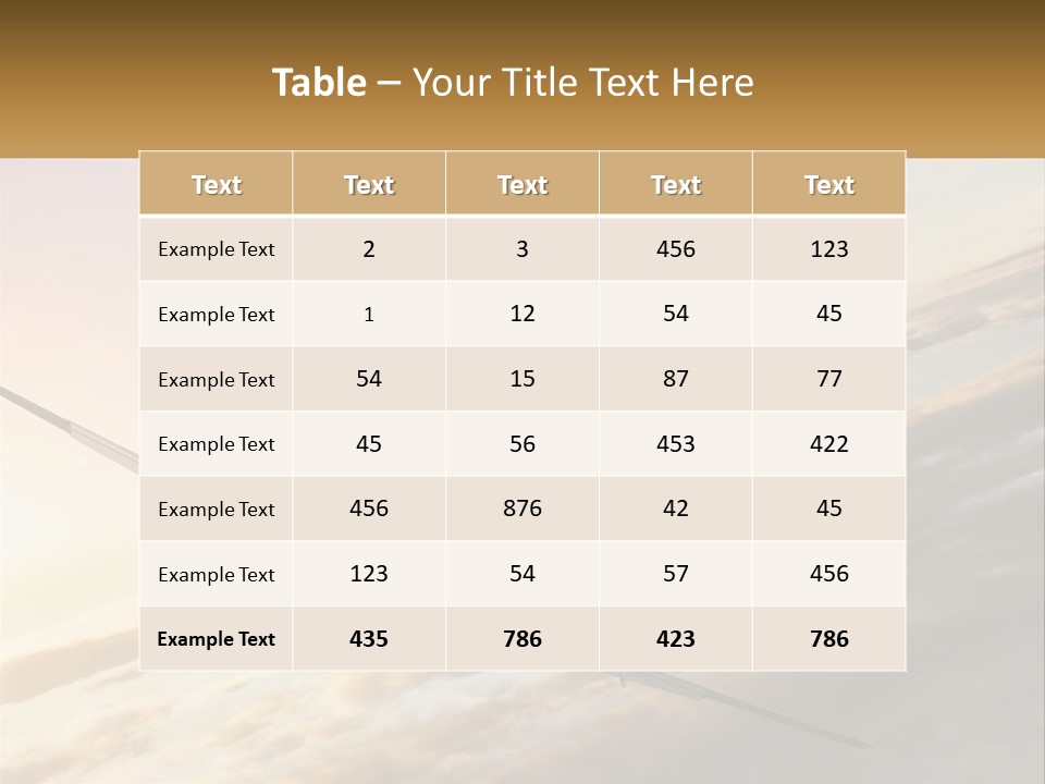 Speed Air Airplane PowerPoint Template