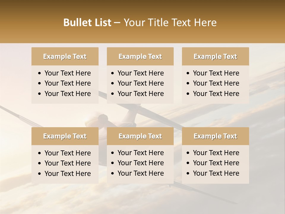 Speed Air Airplane PowerPoint Template