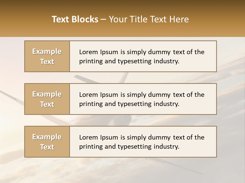 Speed Air Airplane PowerPoint Template