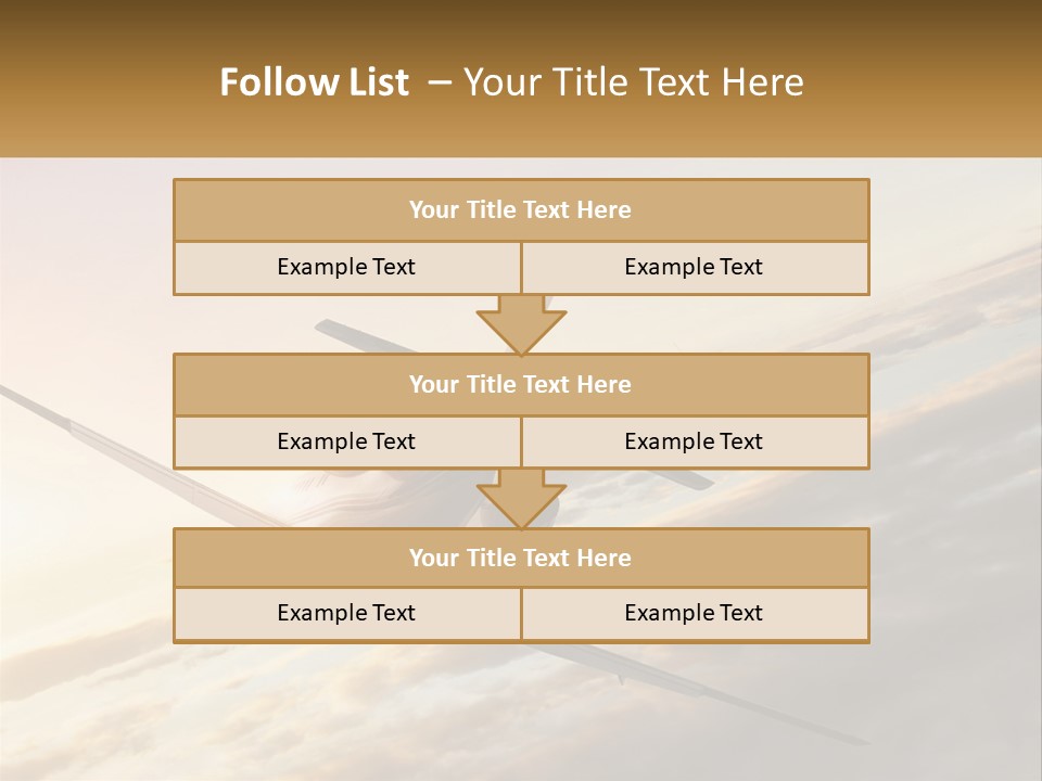 Speed Air Airplane PowerPoint Template