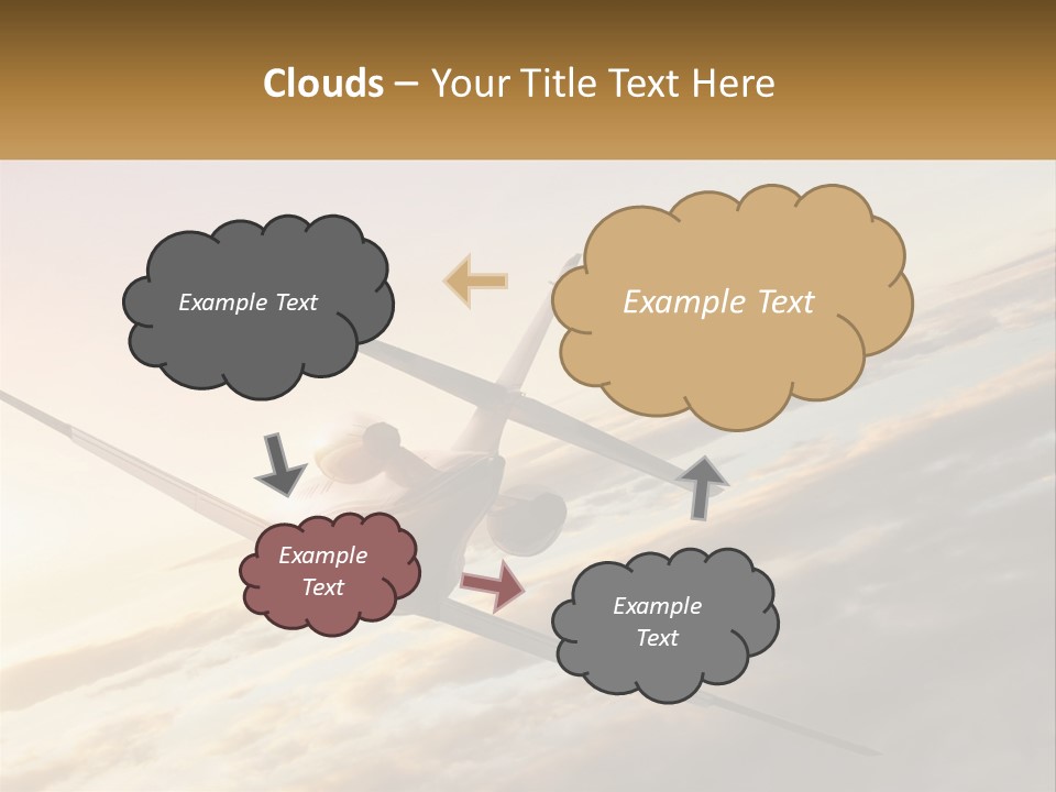 Speed Air Airplane PowerPoint Template