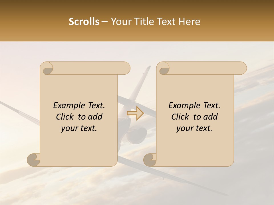 Speed Air Airplane PowerPoint Template