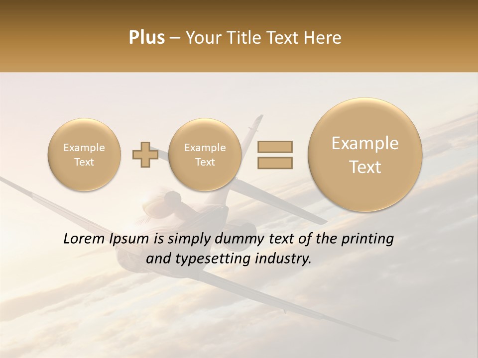Speed Air Airplane PowerPoint Template
