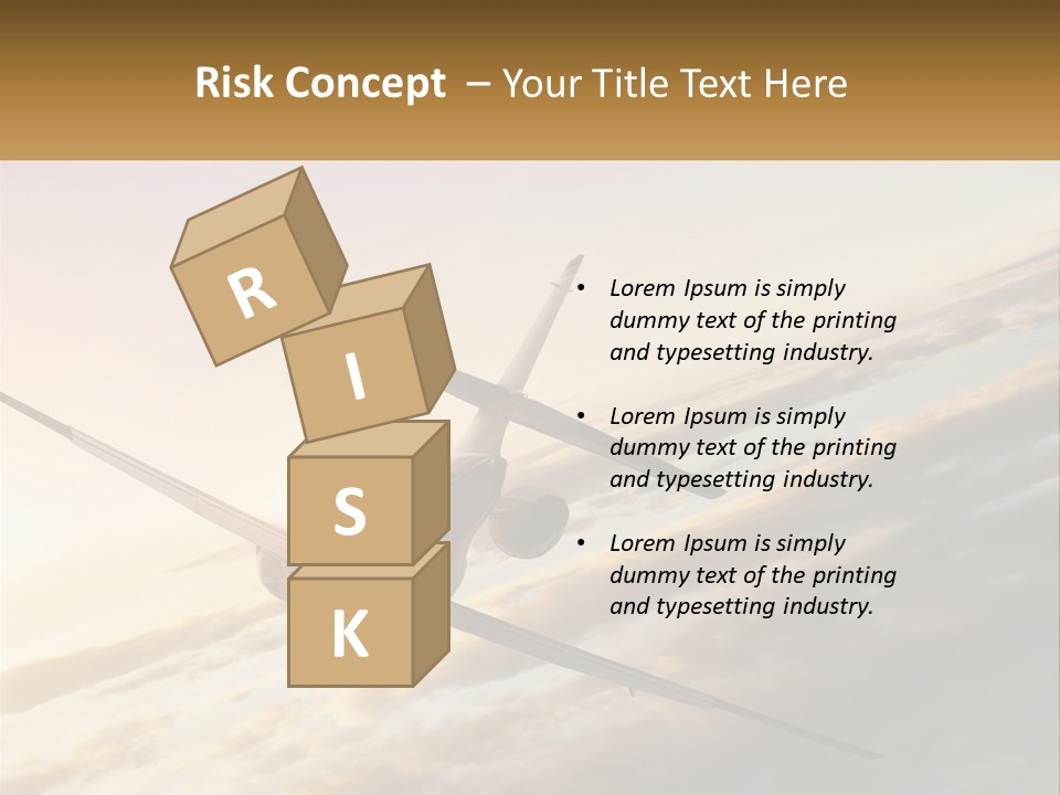 Speed Air Airplane PowerPoint Template