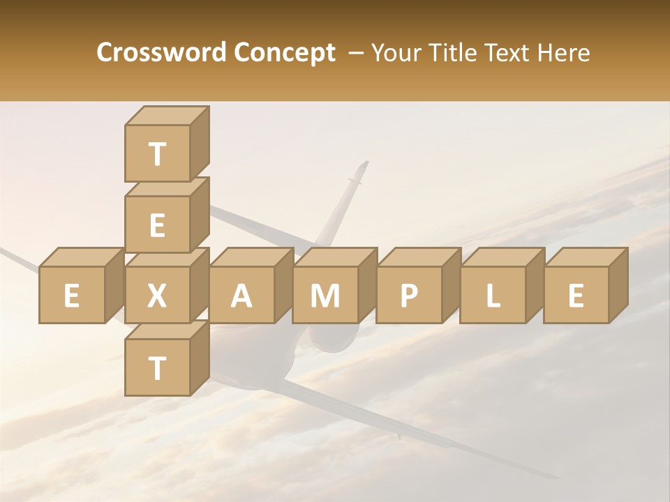 Speed Air Airplane PowerPoint Template