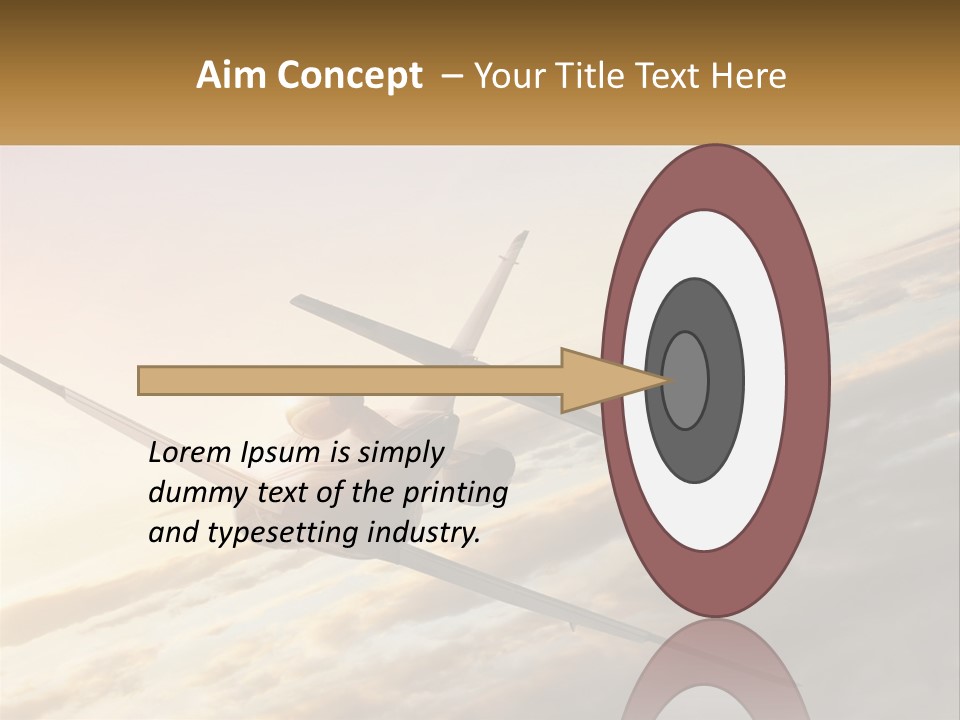 Speed Air Airplane PowerPoint Template