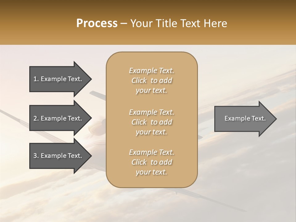 Speed Air Airplane PowerPoint Template