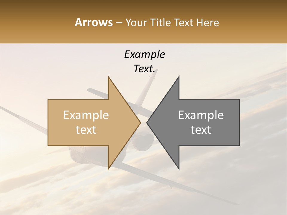 Speed Air Airplane PowerPoint Template