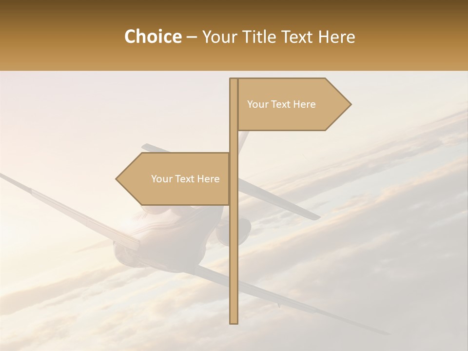 Speed Air Airplane PowerPoint Template