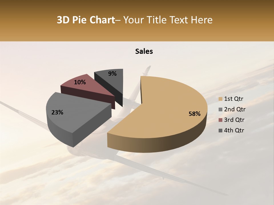 Speed Air Airplane PowerPoint Template