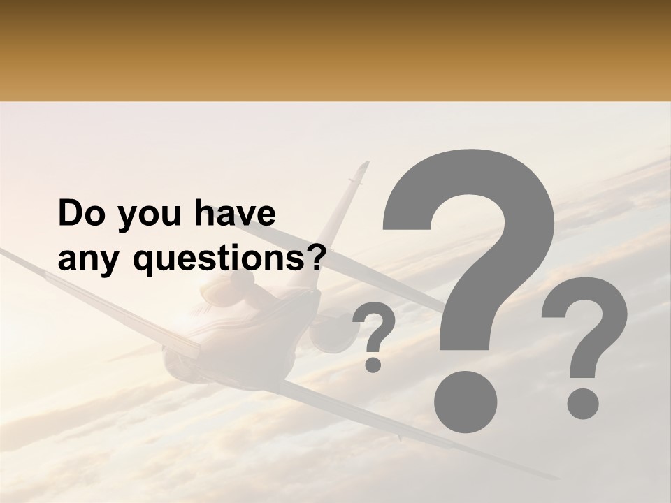 Speed Air Airplane PowerPoint Template