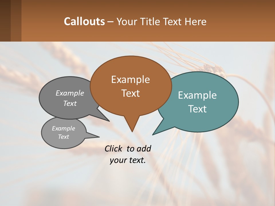 Farming Natural Clouds PowerPoint Template