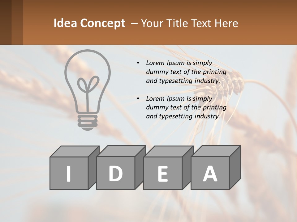 Farming Natural Clouds PowerPoint Template