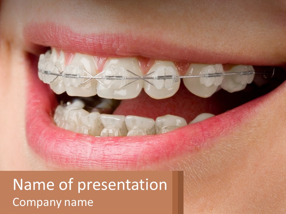 Facial Jaw Tooth PowerPoint Template