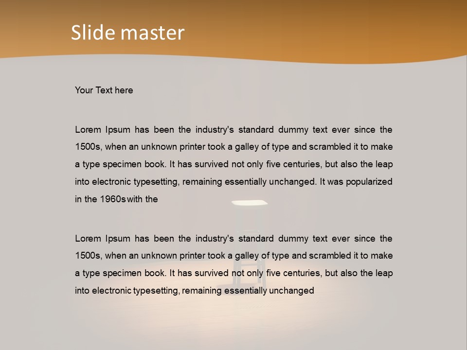 Stand Concert Lonely PowerPoint Template