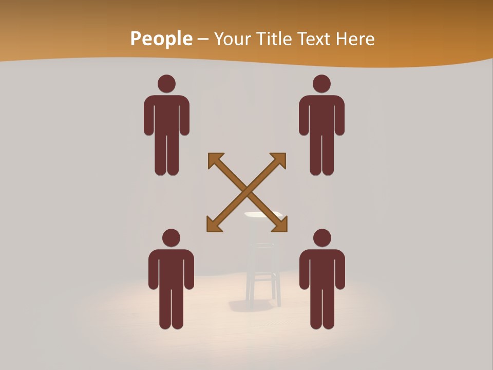 Stand Concert Lonely PowerPoint Template