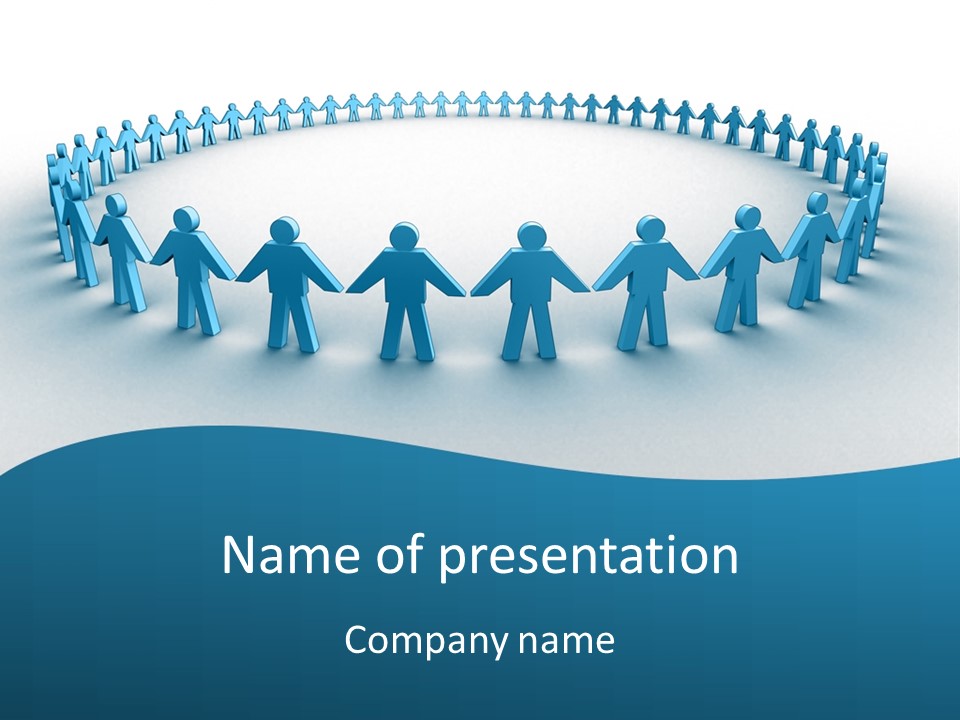 Social Community People PowerPoint Template