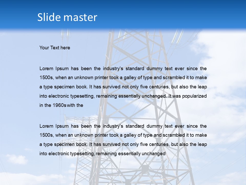 Nature Cloud Line PowerPoint Template
