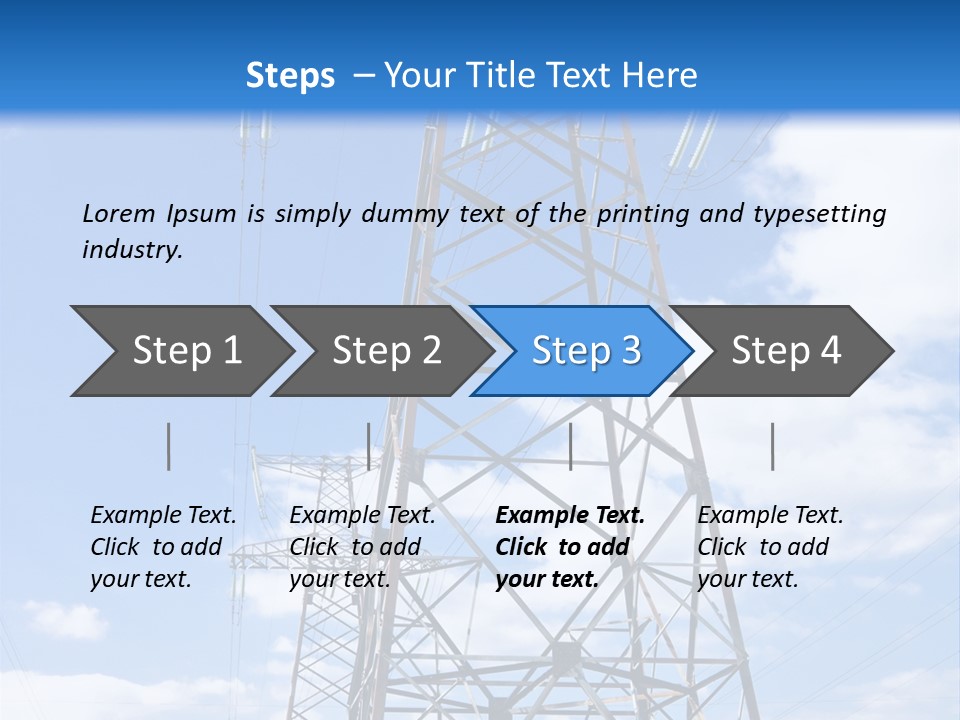 Nature Cloud Line PowerPoint Template