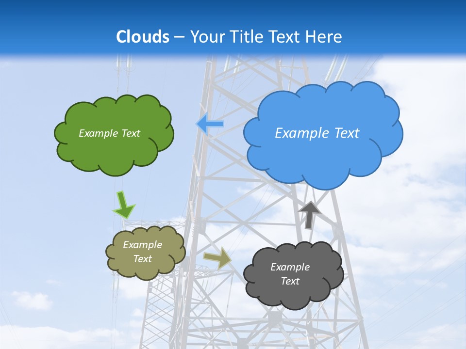 Nature Cloud Line PowerPoint Template