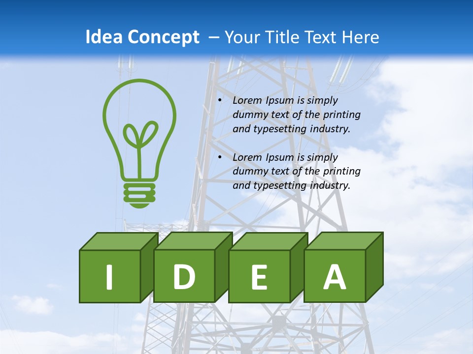 Nature Cloud Line PowerPoint Template