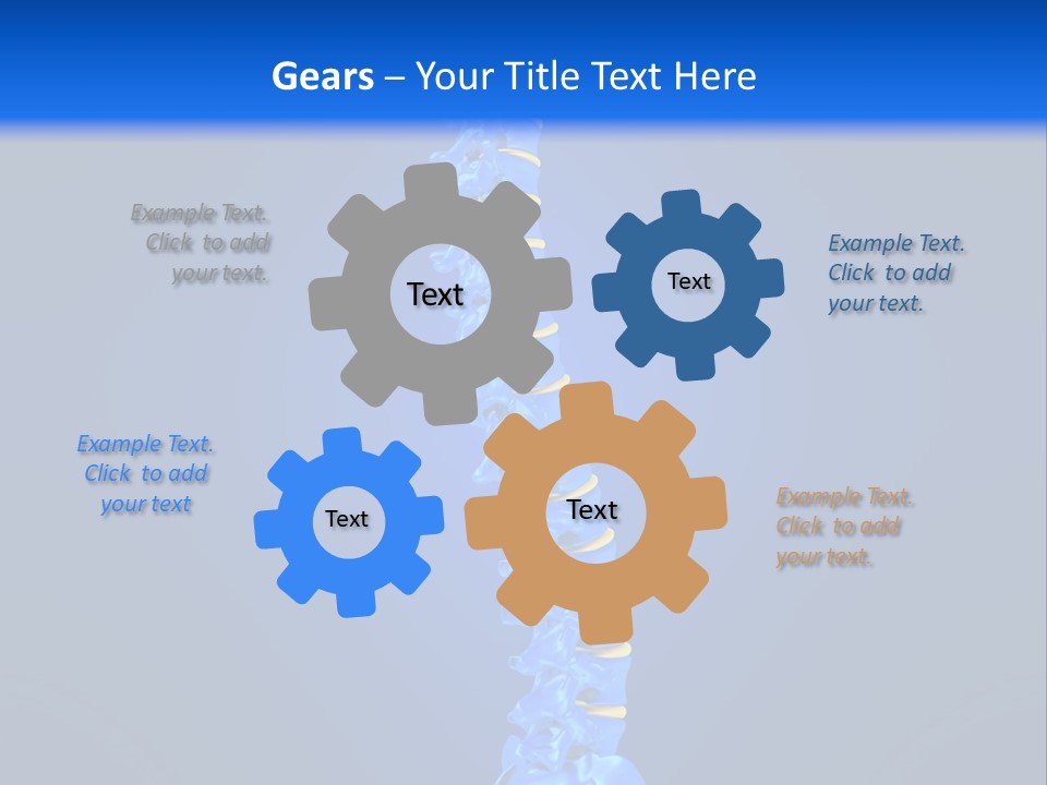Arthritis Skeleton Spinal PowerPoint Template
