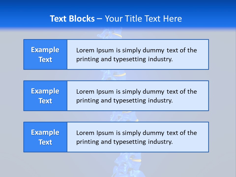 Arthritis Skeleton Spinal PowerPoint Template