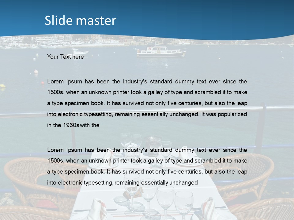 Majorca Chair Outlook PowerPoint Template