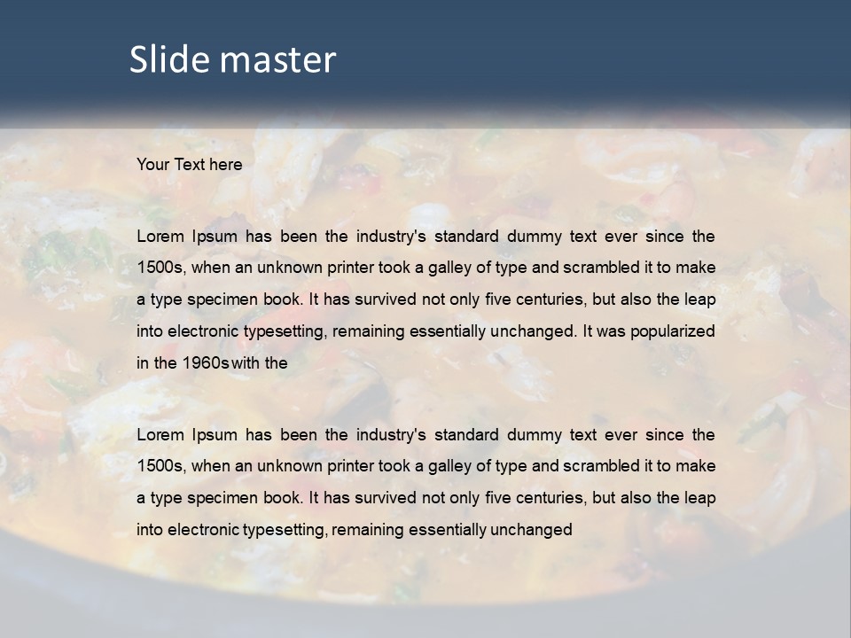 Fish Market Cook PowerPoint Template
