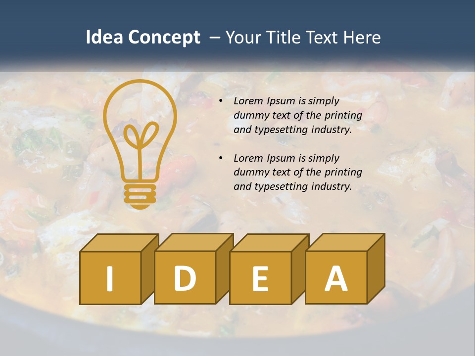 Fish Market Cook PowerPoint Template