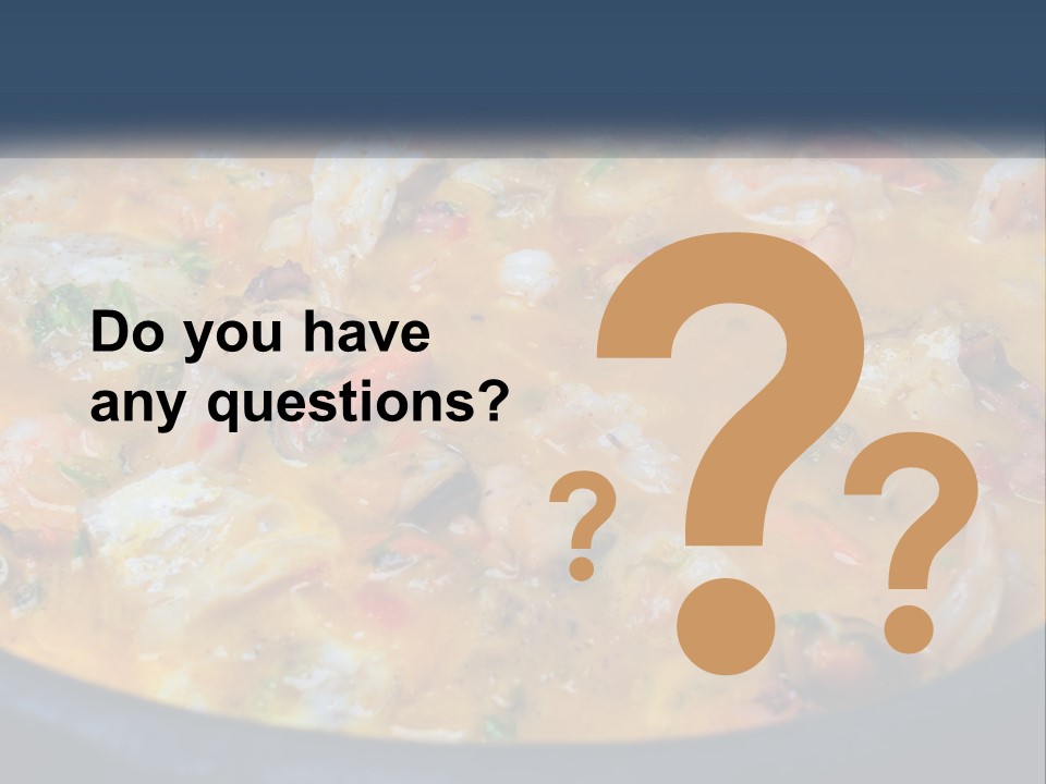 Fish Market Cook PowerPoint Template