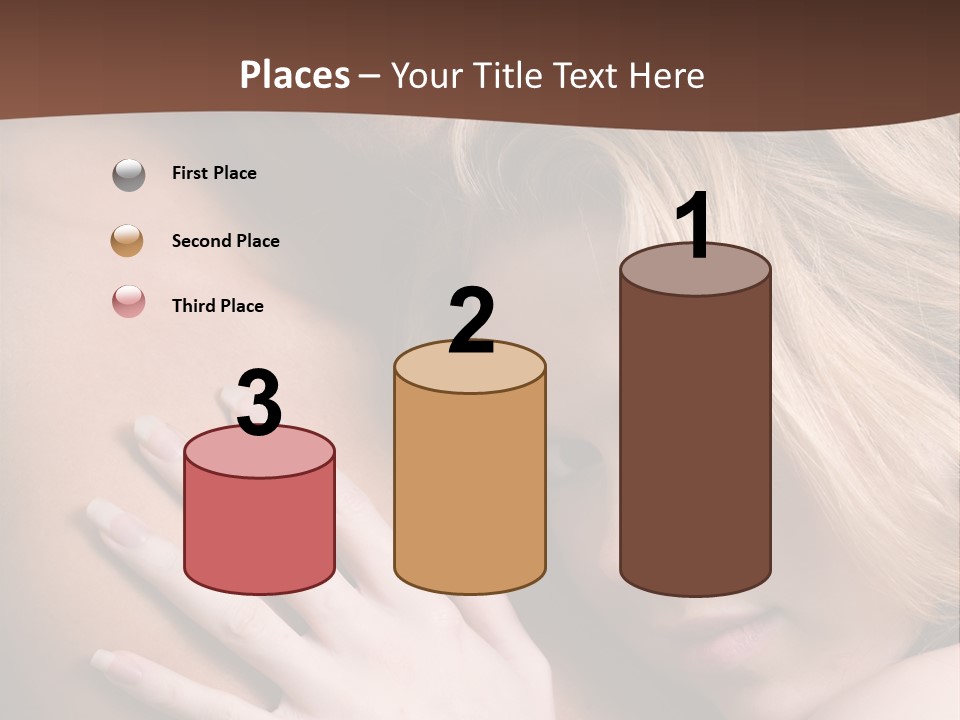 Bare Brunette Handsome PowerPoint Template