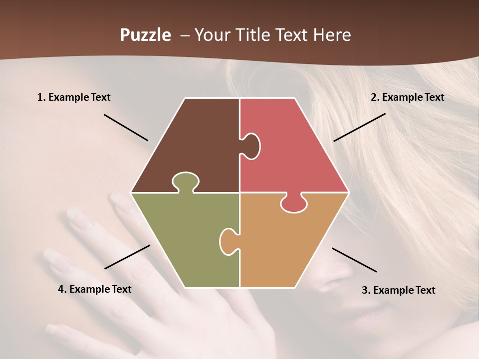 Bare Brunette Handsome PowerPoint Template