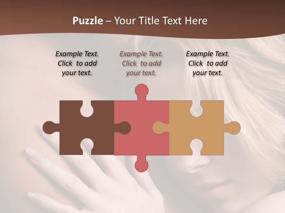 Bare Brunette Handsome PowerPoint Template