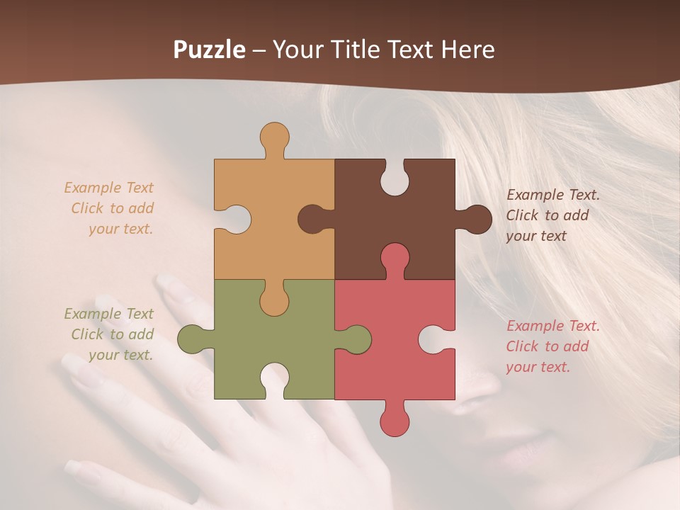 Bare Brunette Handsome PowerPoint Template