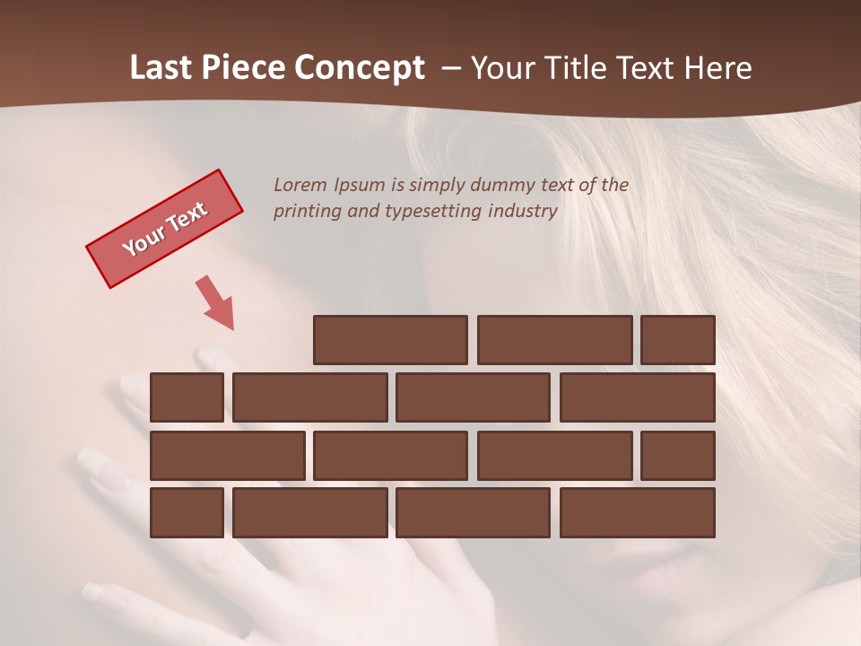 Bare Brunette Handsome PowerPoint Template