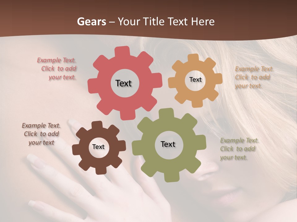 Bare Brunette Handsome PowerPoint Template