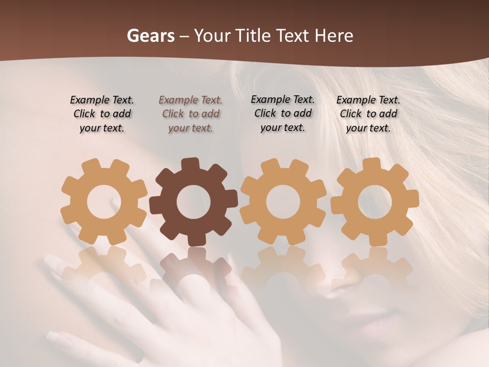 Bare Brunette Handsome PowerPoint Template