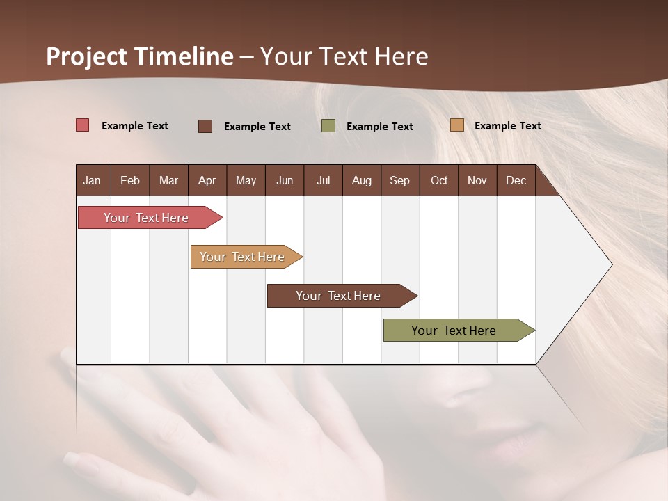 Bare Brunette Handsome PowerPoint Template