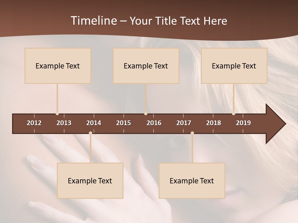 Bare Brunette Handsome PowerPoint Template