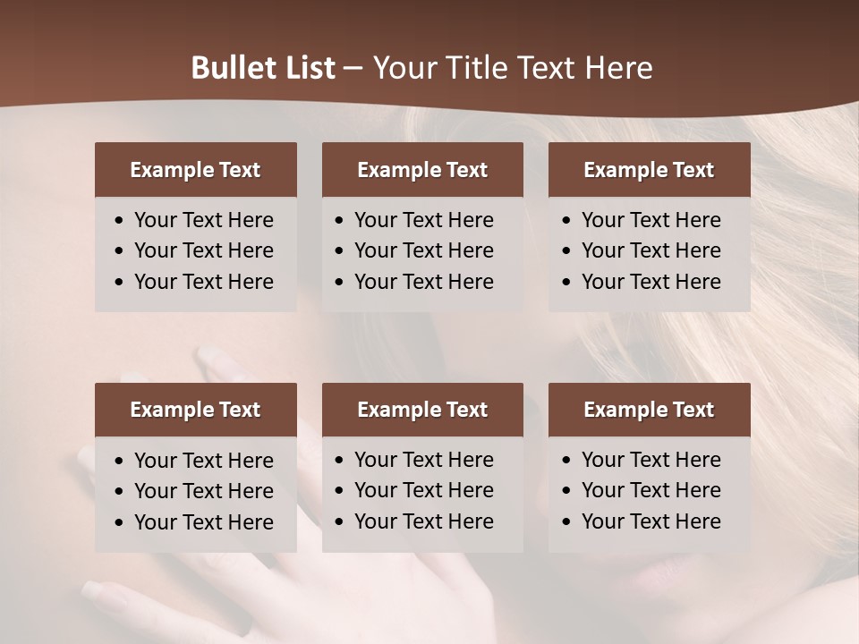 Bare Brunette Handsome PowerPoint Template