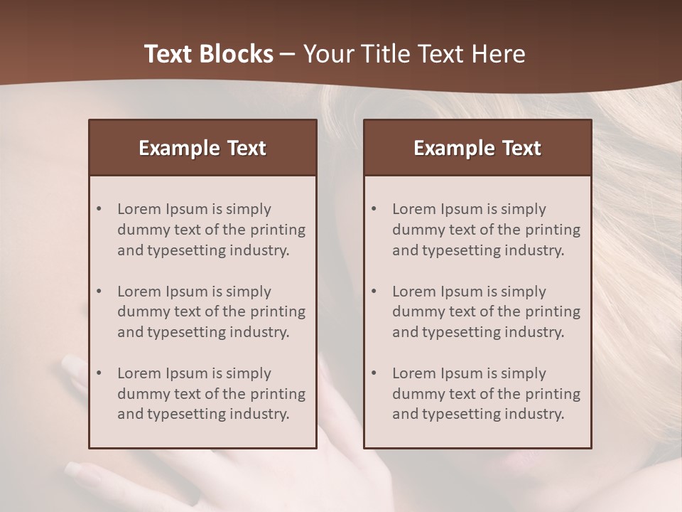 Bare Brunette Handsome PowerPoint Template